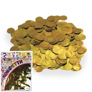 Конфетти фольгированное круги Золото 100 гр.