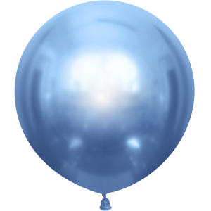 Шар (24''/61 см) Голубой (504), хром, 1 шт. ТМ Орбиталь