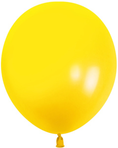 Воздушные шары 100 шт 10"(25 см) Желтый (S55), пастель, 100 шт.