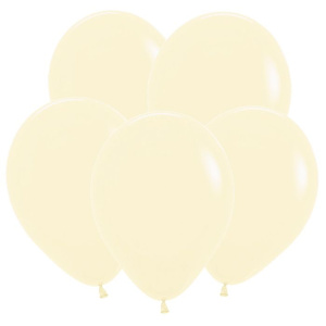 Воздушные шары 100 шт 12"(30 см) нежно-желтый макаронс ТМ Sempertex