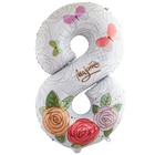 1207-3591 К ЦИФРА 8 40" 8 МАРТА Розы