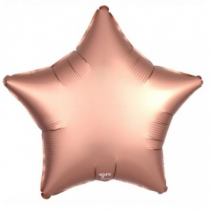 Шар фольгированный звезда 21" (Агура) цвет медь мистик 1 шт
