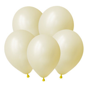 ВШ 100 шт 5"(13 см) Жёлтый Макаронс ТМ DECOBAL