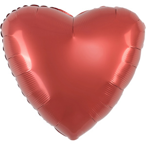 Шар (19''/48 см) Сердце, Медный, Бохо, 1 шт., 228171