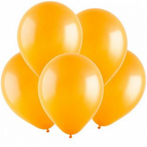Воздушные шары 100 шт 5"(12.5 см) пастель оранжевый Турция
