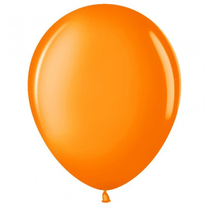 Воздушные шары 100 шт 5"(13 см) оранжевый пастель Малайзия