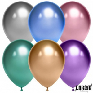 Воздушные шары 12"(30 см) Хром ассорти Китай