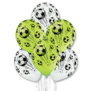 Воздушные шары 14"(35 см) Мяч футбольный 25 шт