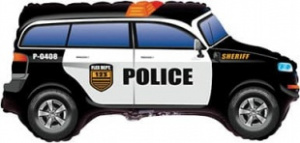 Шар фигура фольгированная 33"(84 см) Машинка Полицейская FM 1 шт