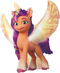 Шар фигура фольгированная 34"(86 см) My Little Pony, Лошадка Санни, 1 шт.