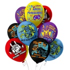 Воздушные шары 12"(30см)  С ДР Игры 5 дизайнов 25 шт. в упаковке