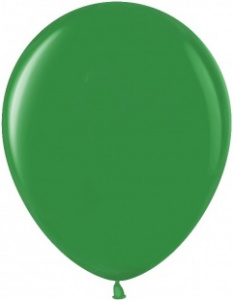Воздушные шары 100 шт 12"(30 см) зеленый (670) кристалл Малайзия