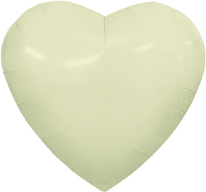 Шар (36''/91 см) Сердце, Пыльный лайм, 1 шт. в уп., 942657