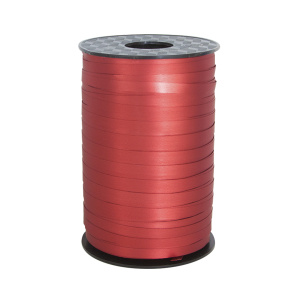 Лента полипропиленовая (0,5 см*250 м) Красный, Матовый металл, 1 шт.