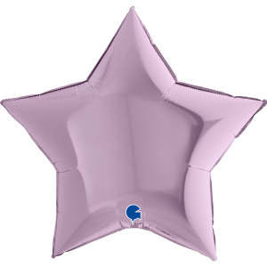 Шар фольгированный звезда 36"(90см) цвет сиреневый1 шт