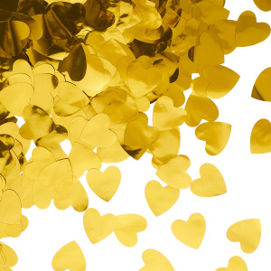 Конфетти фольга Сердце, Золото, Металлик, 2,5 см, 50 г., 6014736