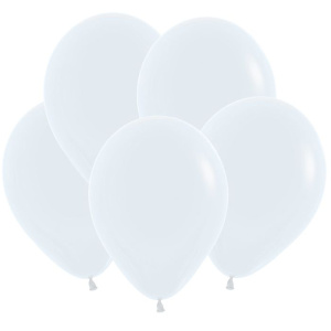 Воздушные шары 100 шт 5"(13 см) Белый ТМ DECOBAL