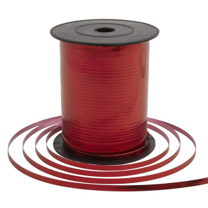 Лента (0,5 см*250 м)  метал Красная1 шт.