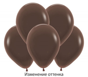 Воздушные шары 100 шт 12"(30 см) шоколад ТМ Sempertex