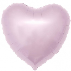ШФ сердце 19"(48 см) светло-розовый1 шт