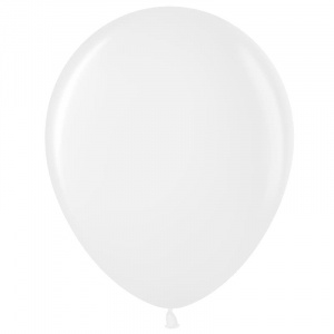 Воздушные шары 100 шт 5"(13 см) белый пастель Малайзия