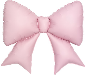 Шар (39''/99 см) Фигура, Бант, Зефирный, 1 шт. в уп., 944057