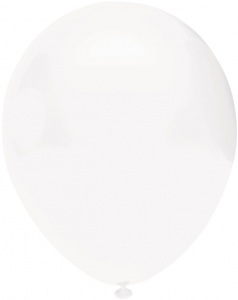 Воздушные шары 50 шт 12"(30см) Белый (801) пастель (ТМ Орбиталь)