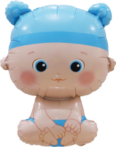 Шар (33''/84 см) Фигура, Малыш Мальчик, 1 шт. в уп., 26748