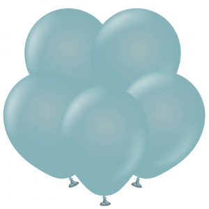 Воздушные шары 100 шт 5"(12.5 см) пастель Серо-голубой Турция