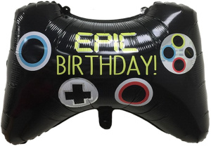 Шар фигура фольгированная 25''(64 см) Геймпад, Твой День Рождения, 1 шт.