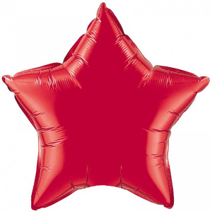 Шар фольгированный звезда 18"(45 см) красный FM