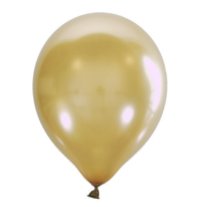 Воздушные шары 100 шт 5"(13 см) Металлик GOLD Мексика 