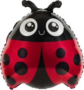 Шар (24''/61 см) Фигура, Божья коровка, 1 шт., 901951
