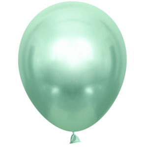 Воздушные шары 50 шт 12"(30 см) Хром зеленый лайт ТМ Шаринг