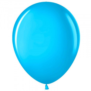 Воздушные шары 100 шт 12''(30 см) голубой (450), пастель Малайзия