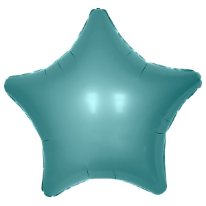 Шар фольгированный звезда 19"(48 см) цвет Бриз 1 шт (Агура)