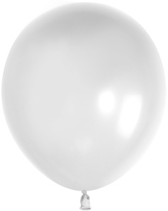Воздушные шары 100 шт 12"(30 см) Белый (S13), пастель, 100 шт.