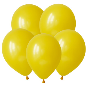 Воздушные шары 100 шт 10"(25 см) Желтый ТМ DECOBAL