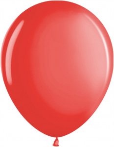 Воздушные шары 100 шт 5"(13 см) красный металлик Малайзия
