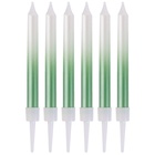 1502-6733 Свечи Градиент бел/мятный перл 8см 6шт