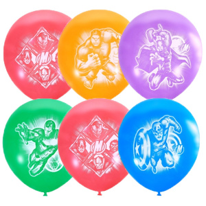 Воздушные шары 12"(30 см) пастель + декоратор Марвел Мстители 50 шт