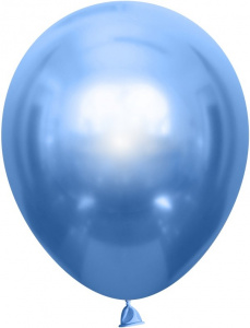 Воздушные шары 50 шт 5"(13 см) Хром Синий  ТМ Шаринг Китай