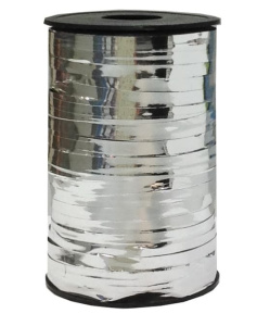 Лента металлизированная (0,5 см x 250 м) Серебро 1 шт