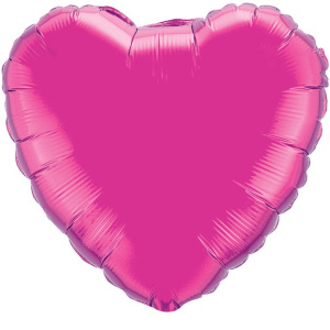 Шар фольгированный сердце 32"(81 см) цвет лиловый1 шт