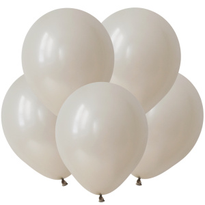 Воздушные шары 100 шт пастель 12"(30см) Белый песок ТМ Веселый праздник