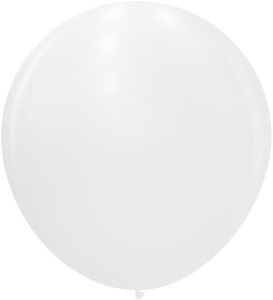 Шар латексный 32"(81см) Белый (200), пастель 1 шт
