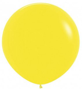 Шар латексный 24"(61см) пастель желтый 1 шт