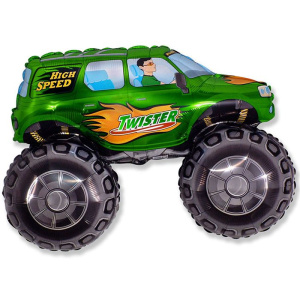 Шар фигура фольгированная 38"(97 см) Бигфут зеленая 1 шт