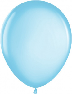 Воздушные шары 100 шт 5"(13 см) Голубая лазурь металлик Малайзия
