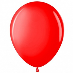 Воздушные шары 100 шт 12"(30 см) красный пастель Малайзия